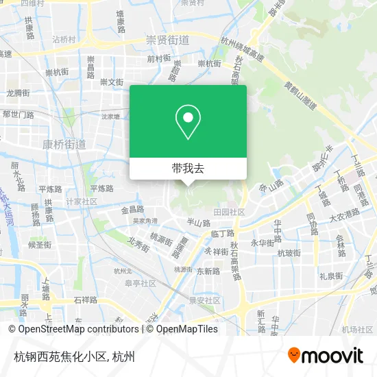 杭钢西苑焦化小区地图