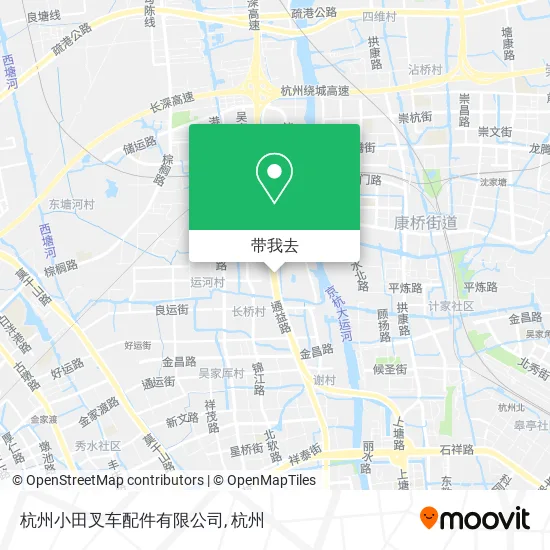 杭州小田叉车配件有限公司地图