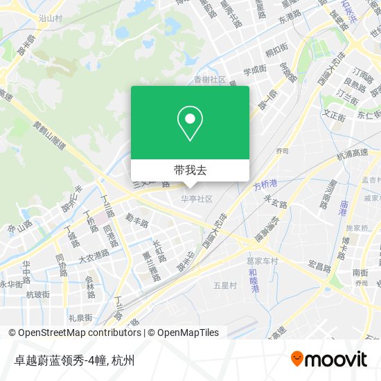 卓越蔚蓝领秀-4幢地图