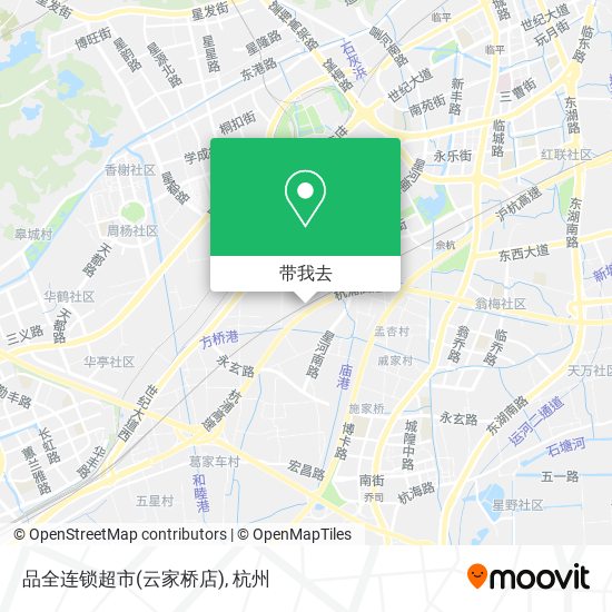 品全连锁超市(云家桥店)地图