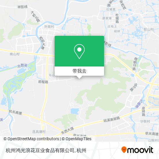 杭州鸿光浪花豆业食品有限公司地图