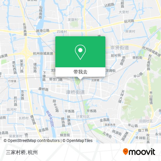 三家村桥地图