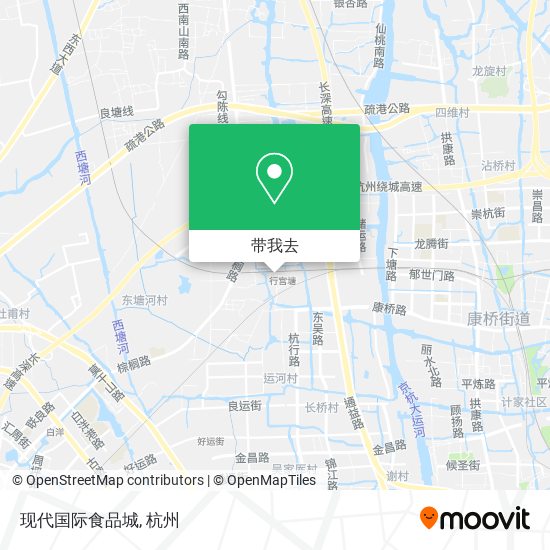 现代国际食品城地图