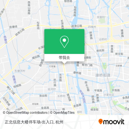 正北信息大楼停车场-出入口地图