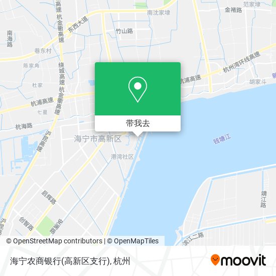 海宁农商银行(高新区支行)地图