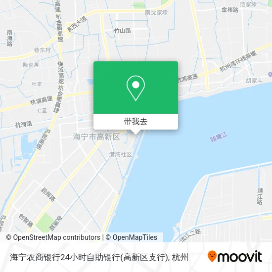 海宁农商银行24小时自助银行(高新区支行)地图