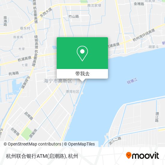 杭州联合银行ATM(启潮路)地图