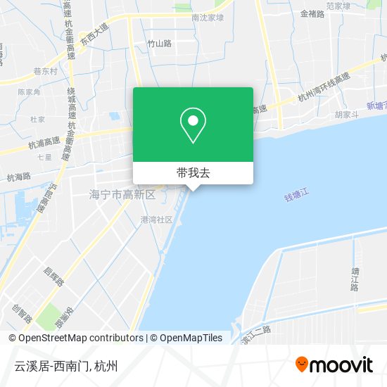 云溪居-西南门地图