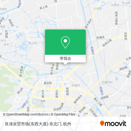 良渚农贸市场(东西大道)-东北门地图