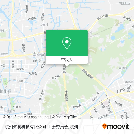 杭州崇杭机械有限公司-工会委员会地图
