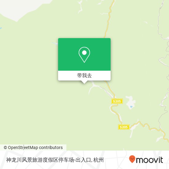 神龙川风景旅游度假区停车场-出入口地图