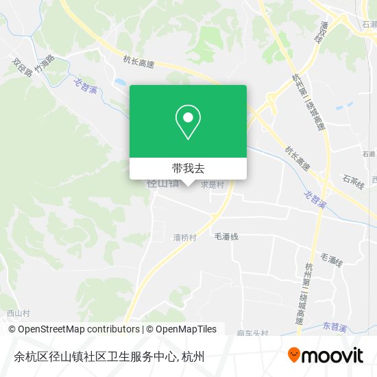 余杭区径山镇社区卫生服务中心地图