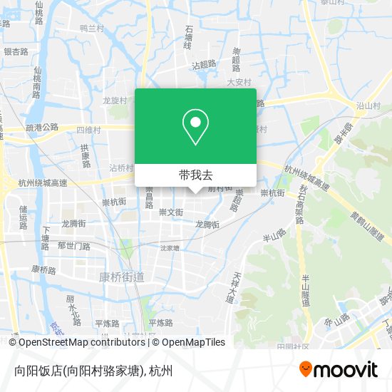 向阳饭店(向阳村骆家塘)地图