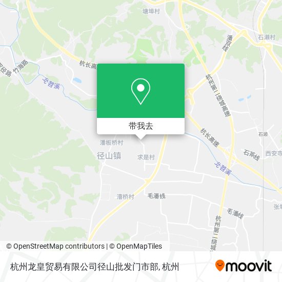 杭州龙皇贸易有限公司径山批发门市部地图