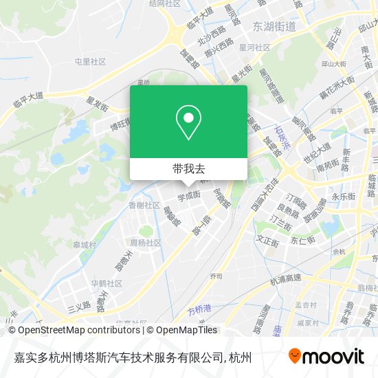 嘉实多杭州博塔斯汽车技术服务有限公司地图