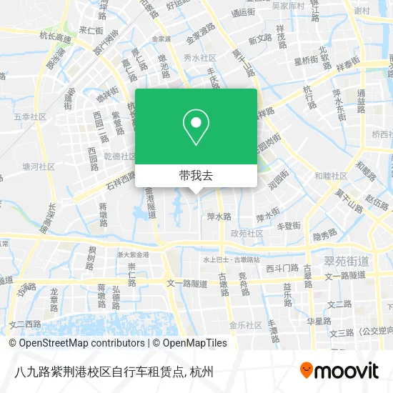 八九路紫荆港校区自行车租赁点地图