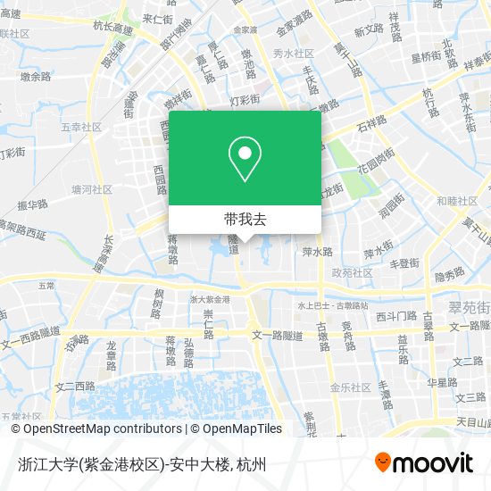 浙江大学(紫金港校区)-安中大楼地图
