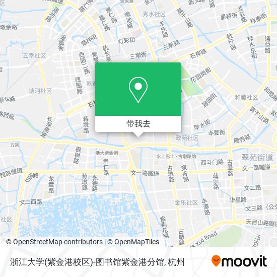 浙江大学(紫金港校区)-图书馆紫金港分馆地图