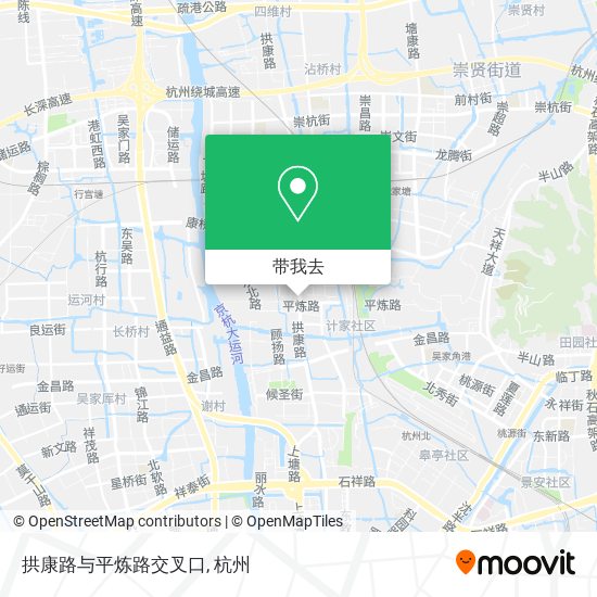 拱康路与平炼路交叉口地图