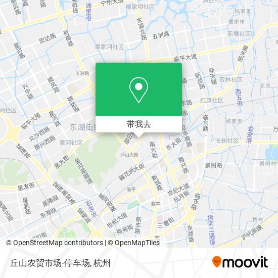丘山农贸市场-停车场地图