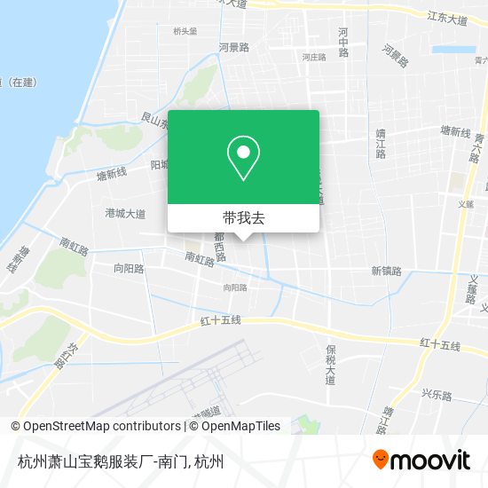 杭州萧山宝鹅服装厂-南门地图
