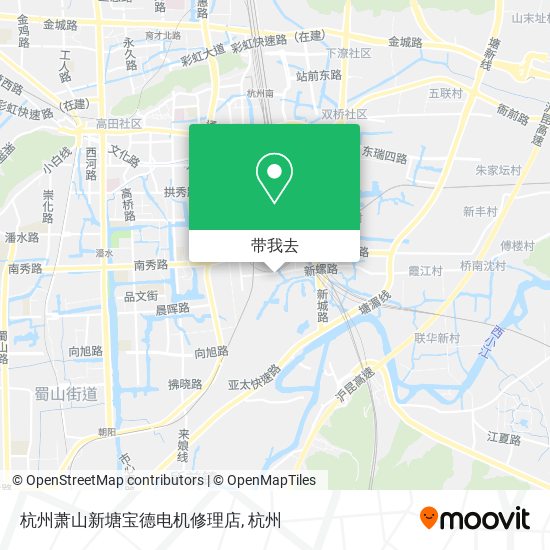 杭州萧山新塘宝德电机修理店地图