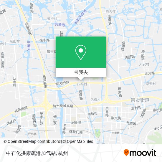 中石化拱康疏港加气站地图