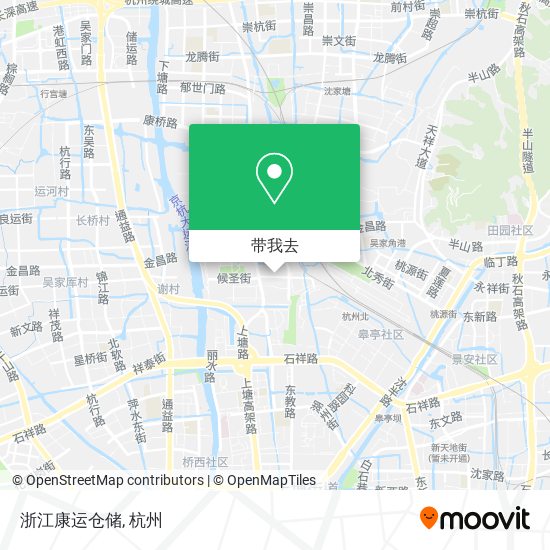 浙江康运仓储地图