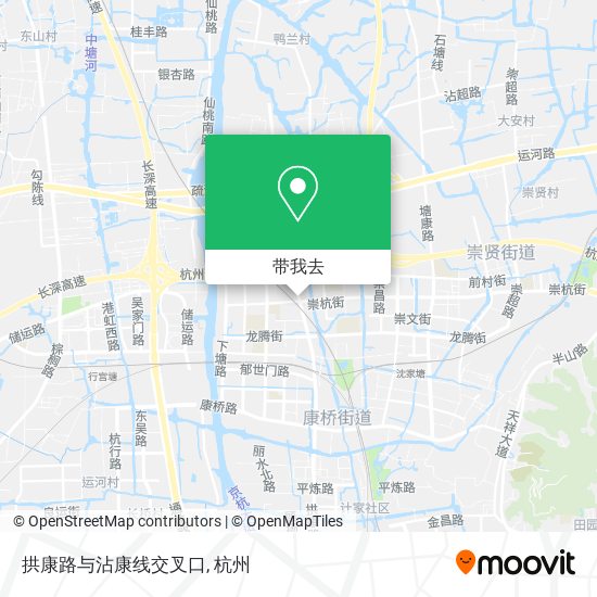 拱康路与沾康线交叉口地图