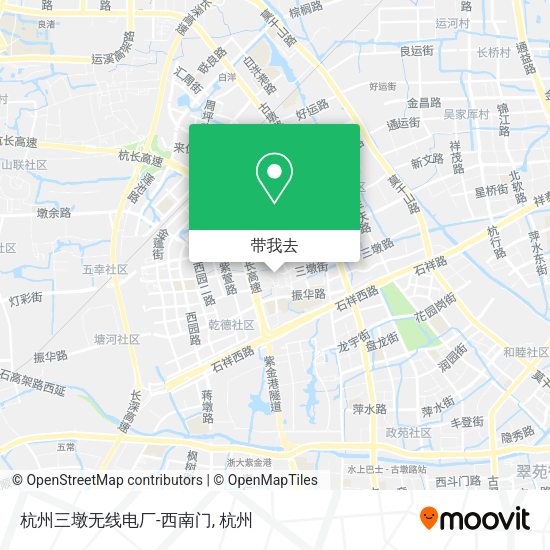 杭州三墩无线电厂-西南门地图
