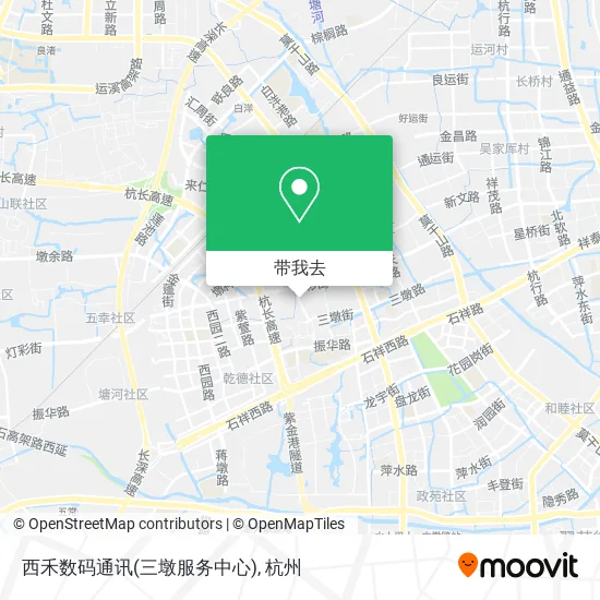西禾数码通讯(三墩服务中心)地图