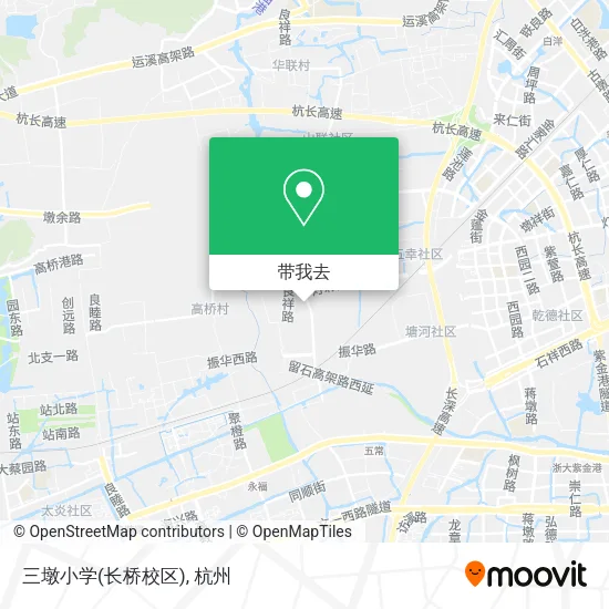 三墩小学(长桥校区)地图