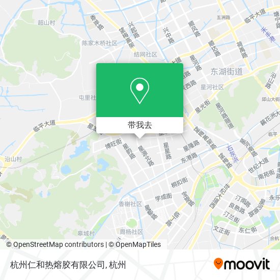 杭州仁和热熔胶有限公司地图