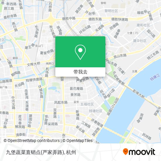 九堡蔬菜直销点(严家弄路)地图