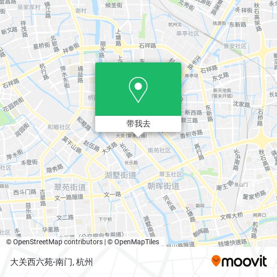 大关西六苑-南门地图