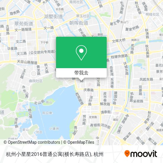杭州小星星2016普通公寓(横长寿路店)地图