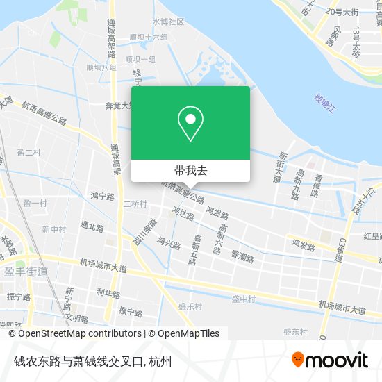 钱农东路与萧钱线交叉口地图