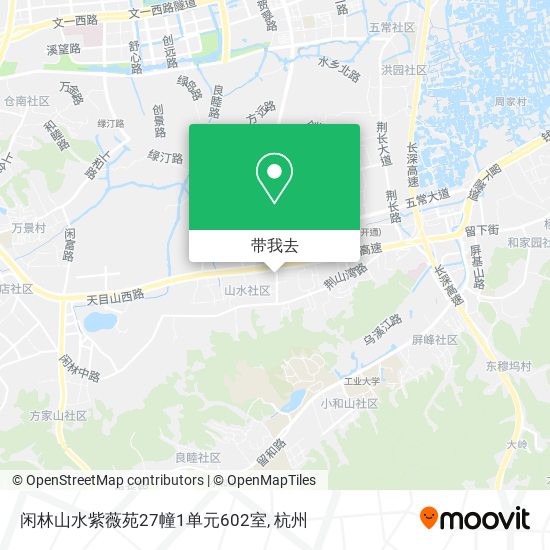 闲林山水紫薇苑27幢1单元602室地图