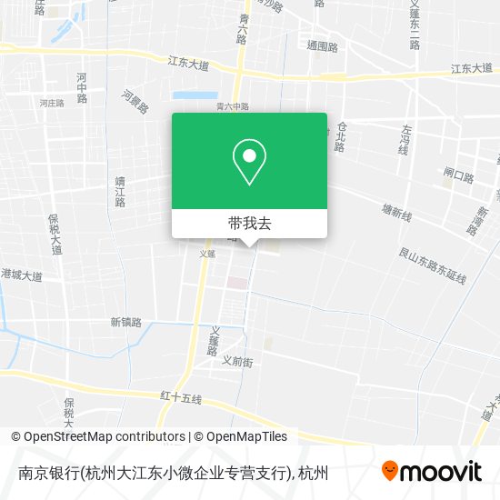 南京银行(杭州大江东小微企业专营支行)地图