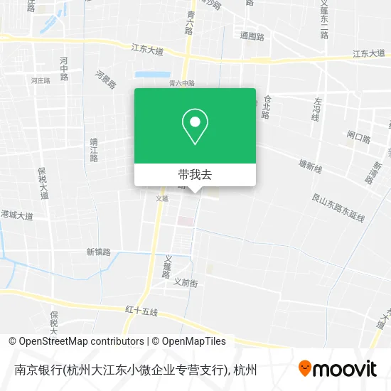 南京银行(杭州大江东小微企业专营支行)地图