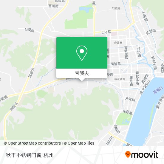 秋丰不锈钢门窗地图