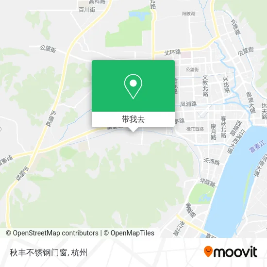 秋丰不锈钢门窗地图