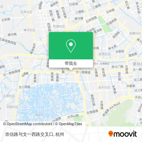 崇信路与文一西路交叉口地图