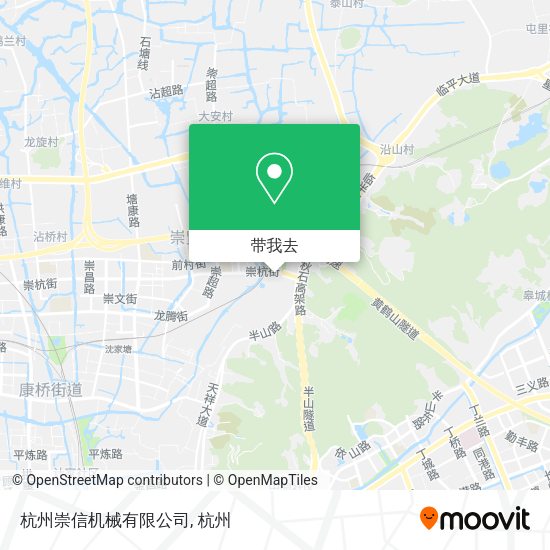 杭州崇信机械有限公司地图