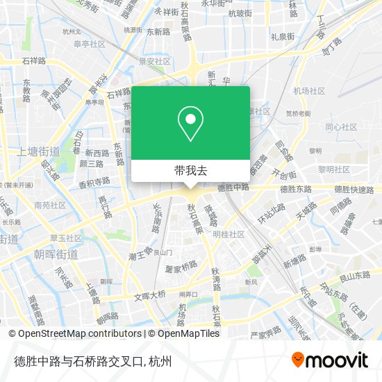 德胜中路与石桥路交叉口地图