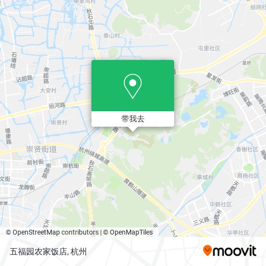 五福园农家饭店地图