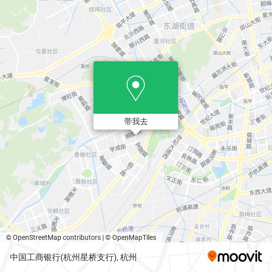 中国工商银行(杭州星桥支行)地图