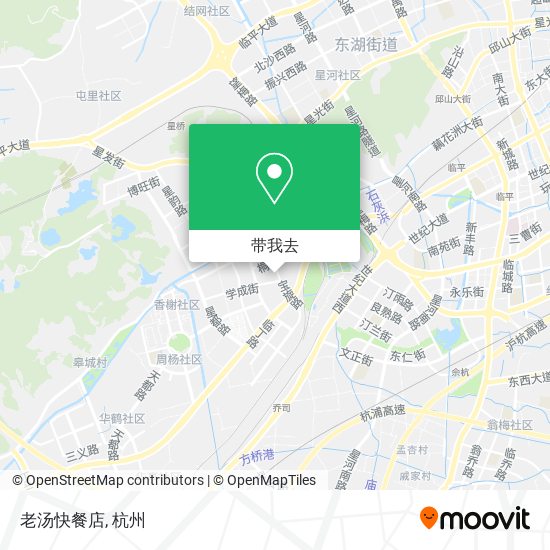 老汤快餐店地图