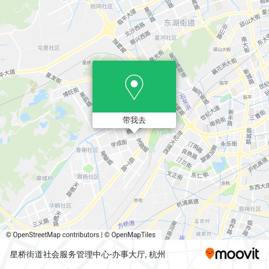 星桥街道社会服务管理中心-办事大厅地图