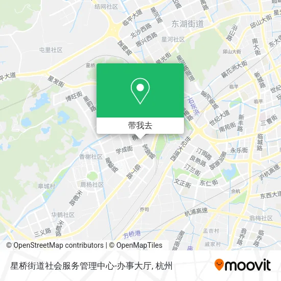 星桥街道社会服务管理中心-办事大厅地图